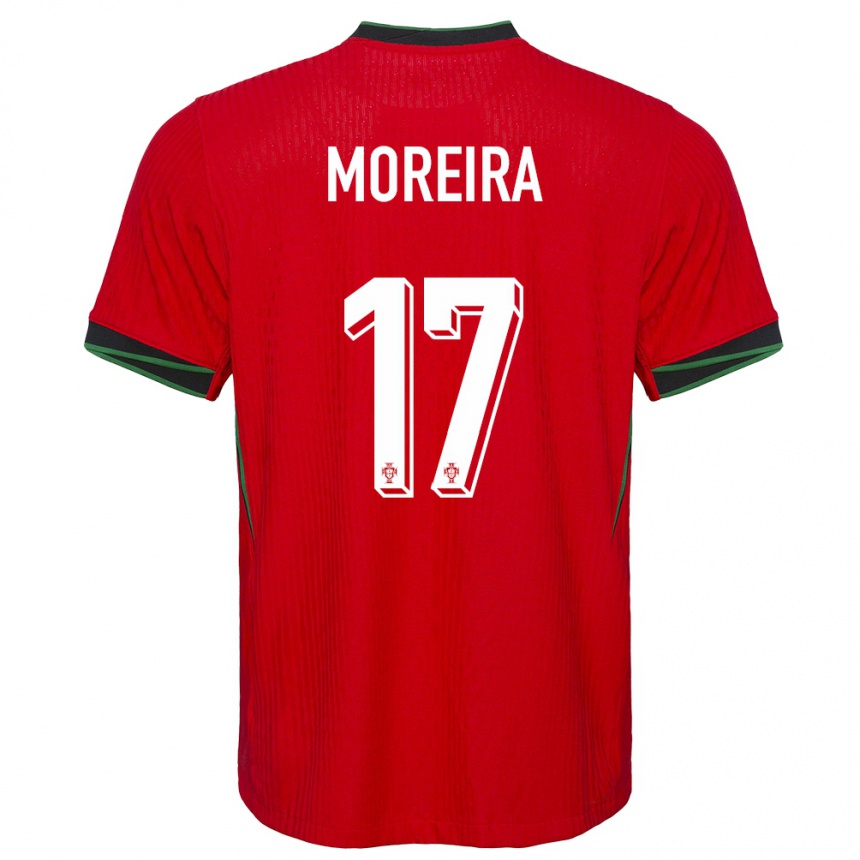 Vaikiškas Portugalija Afonso Moreira #17 Raudona Namų Marškinėliai 24-26 T-Shirt