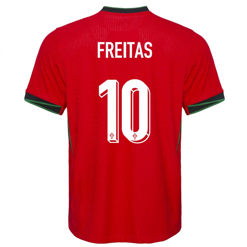 Vaikiškas Portugalija Tiago Freitas #10 Raudona Namų Marškinėliai 24-26 T-Shirt