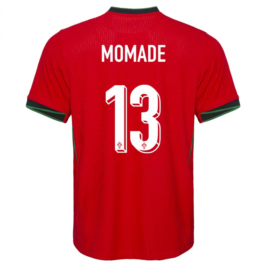 Vaikiškas Portugalija Rayhan Momade #13 Raudona Namų Marškinėliai 24-26 T-Shirt