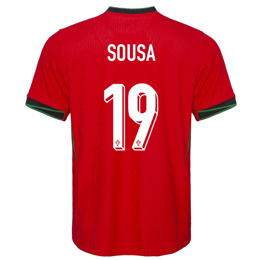 Vaikiškas Portugalija Goncalo Sousa #19 Raudona Namų Marškinėliai 24-26 T-Shirt