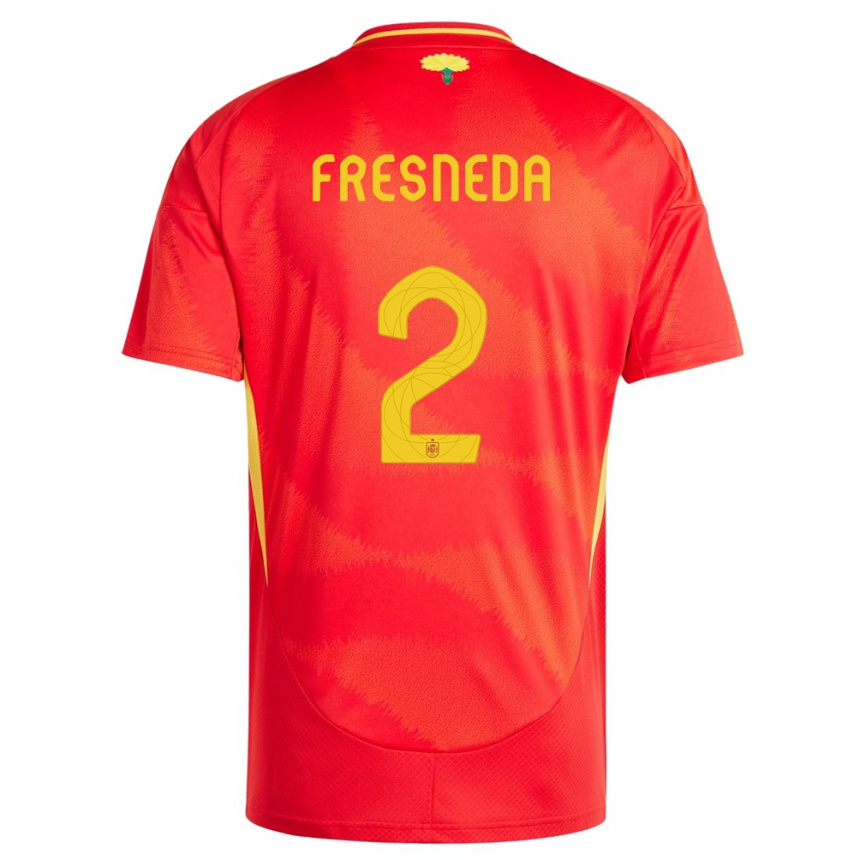 Vaikiškas Ispanija Ivan Fresneda #2 Raudona Namų Marškinėliai 24-26 T-Shirt