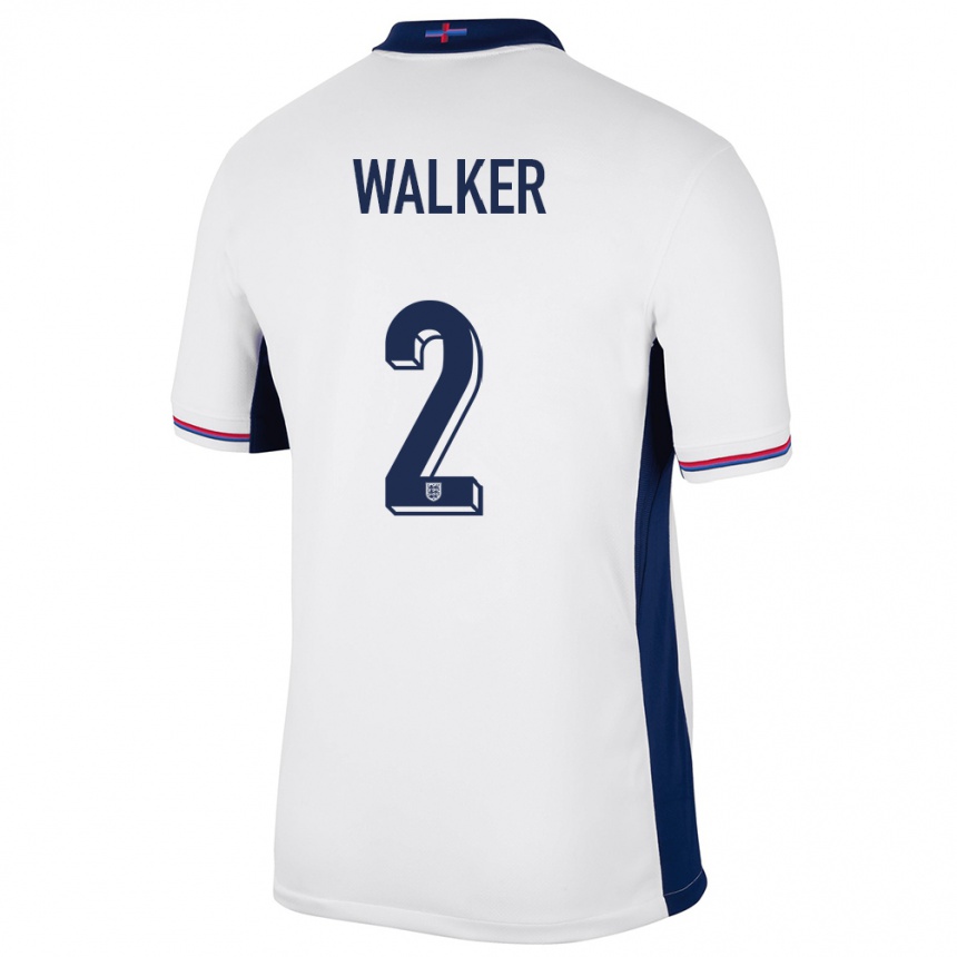 Vaikiškas Anglija Kyle Walker #2 Baltas Namų Marškinėliai 24-26 T-Shirt