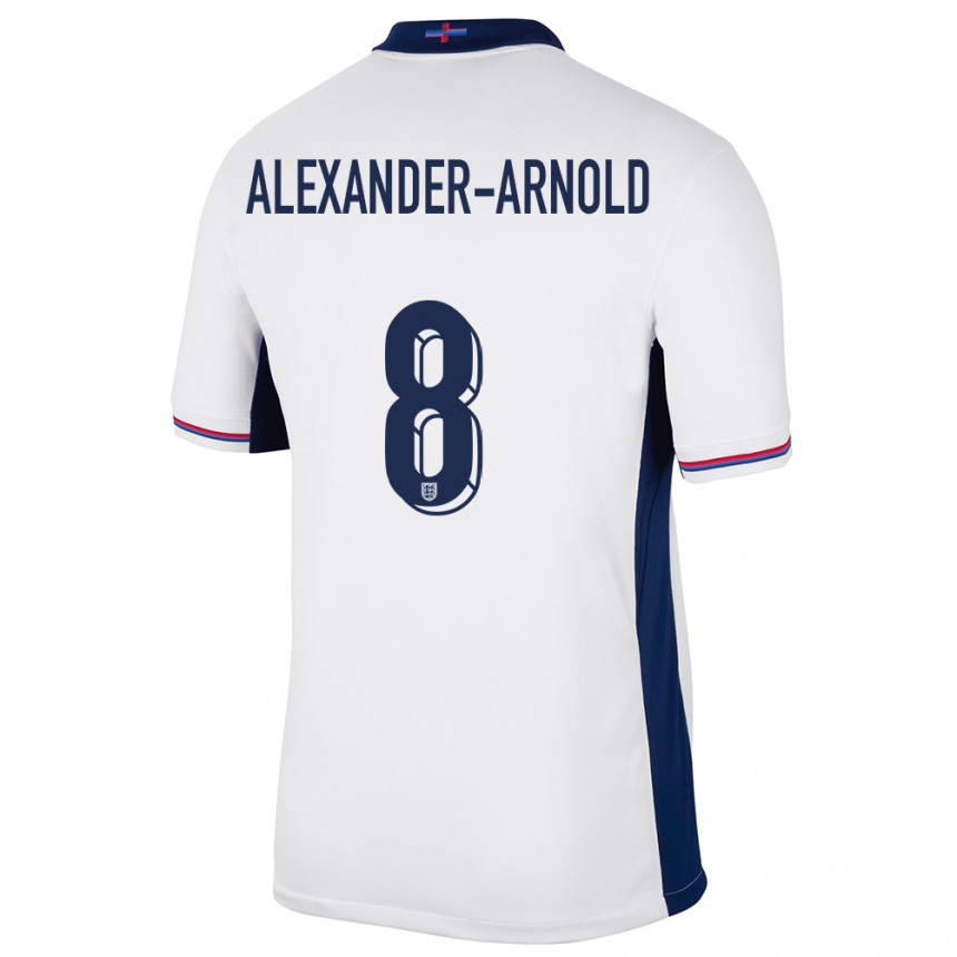 Vaikiškas Anglija Trent Alexander-Arnold #8 Baltas Namų Marškinėliai 24-26 T-Shirt