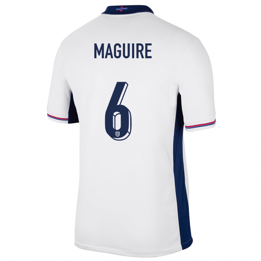 Vaikiškas Anglija Harry Maguire #6 Baltas Namų Marškinėliai 24-26 T-Shirt