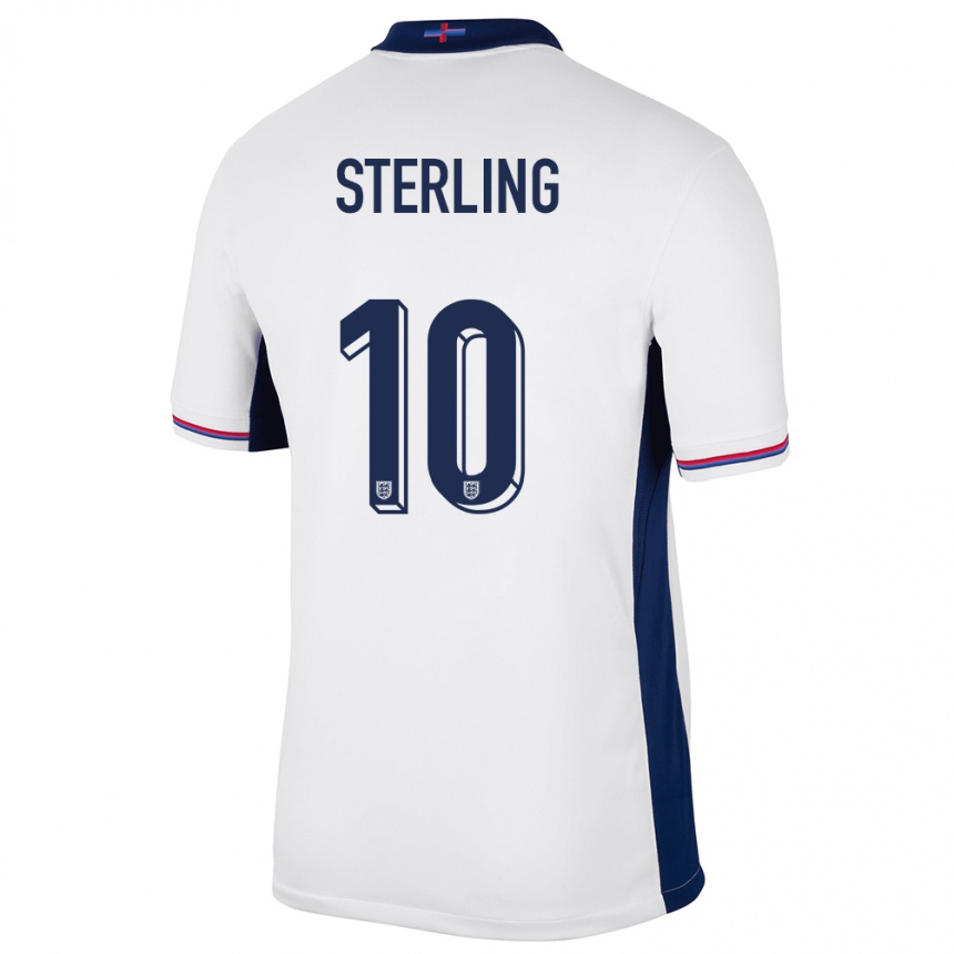 Vaikiškas Anglija Raheem Sterling #10 Baltas Namų Marškinėliai 24-26 T-Shirt