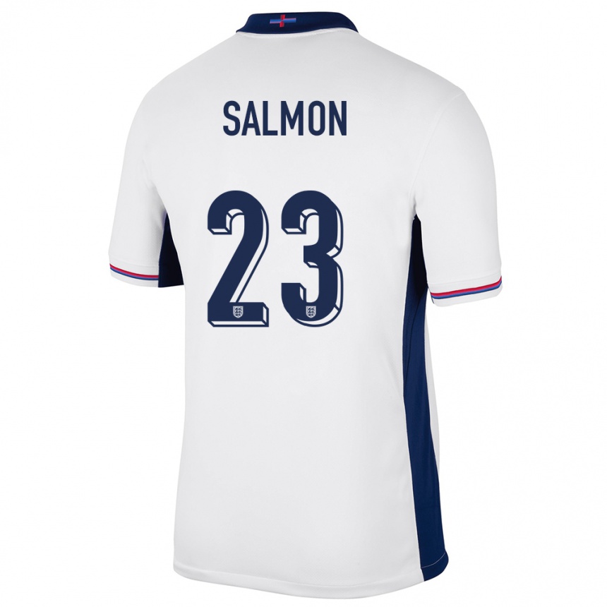 Vaikiškas Anglija Ebony Salmon #23 Baltas Namų Marškinėliai 24-26 T-Shirt