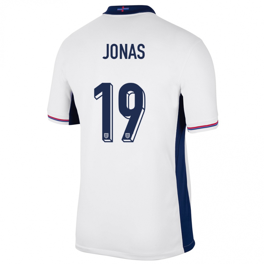 Vaikiškas Anglija Lee Jonas #19 Baltas Namų Marškinėliai 24-26 T-Shirt