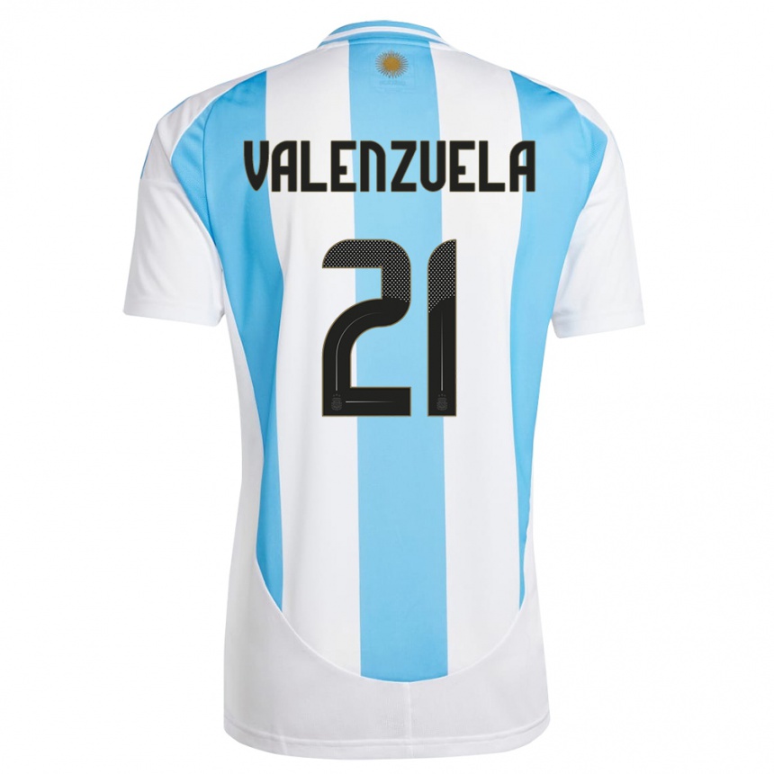 Vaikiškas Argentina Fernando Valenzuela #21 Balta Mėlyna Namų Marškinėliai 24-26 T-Shirt