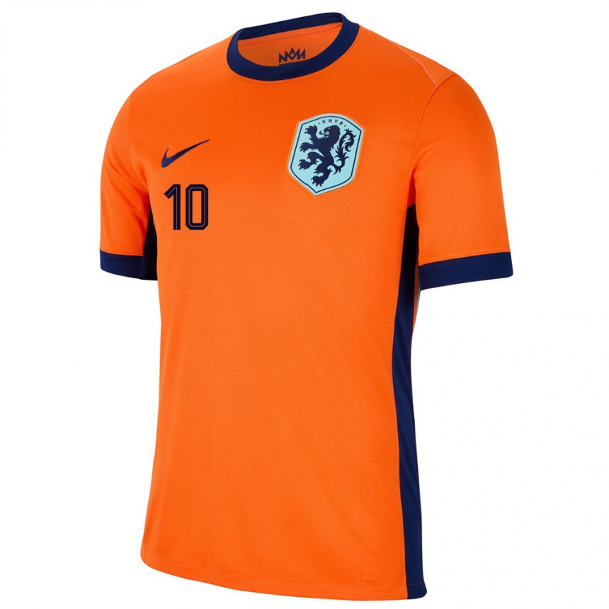 Vaikiškas Olandija Lewis Schouten #10 Oranžinė Namų Marškinėliai 24-26 T-Shirt