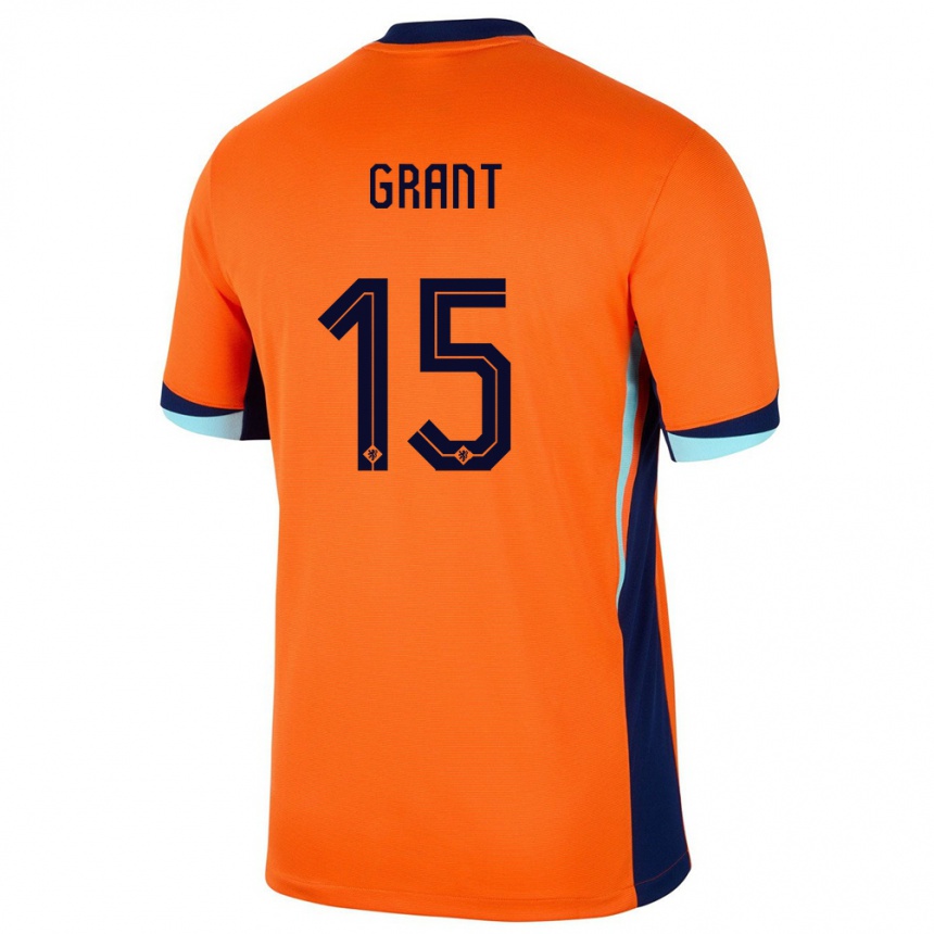 Vaikiškas Olandija Chasity Grant #15 Oranžinė Namų Marškinėliai 24-26 T-Shirt