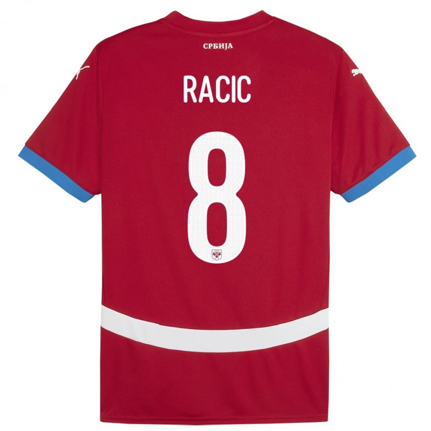 Vaikiškas Serbija Uros Racic #8 Raudona Namų Marškinėliai 24-26 T-Shirt