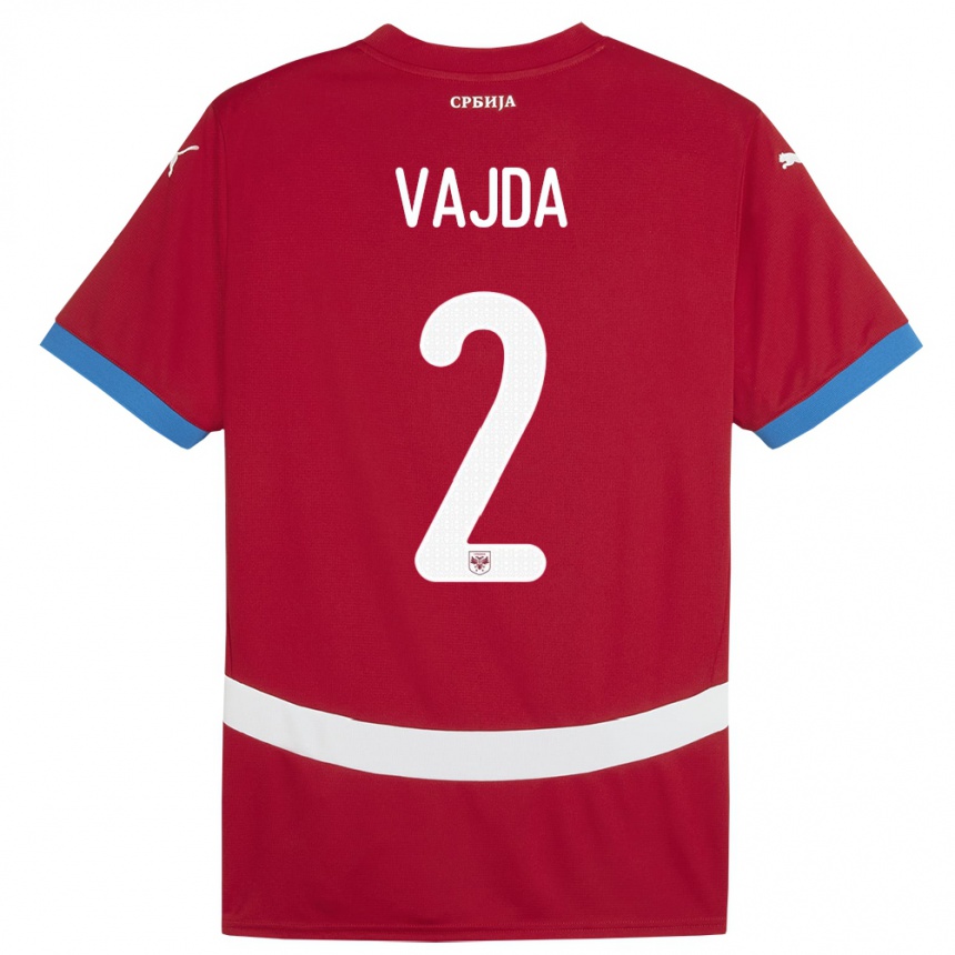 Vaikiškas Serbija Orsoja Vajda #2 Raudona Namų Marškinėliai 24-26 T-Shirt