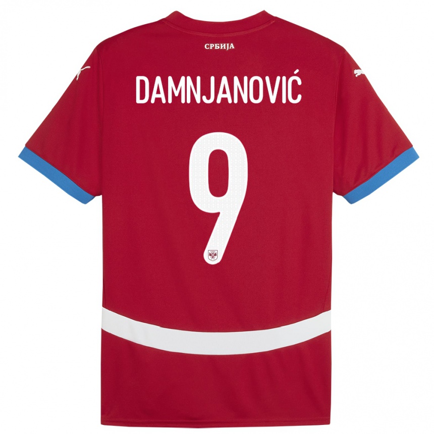 Vaikiškas Serbija Jovana Damnjanovic #9 Raudona Namų Marškinėliai 24-26 T-Shirt