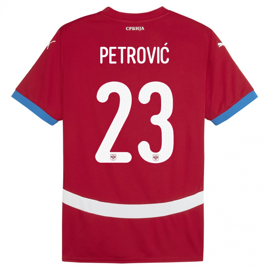 Vaikiškas Serbija Jovana Petrovic #23 Raudona Namų Marškinėliai 24-26 T-Shirt