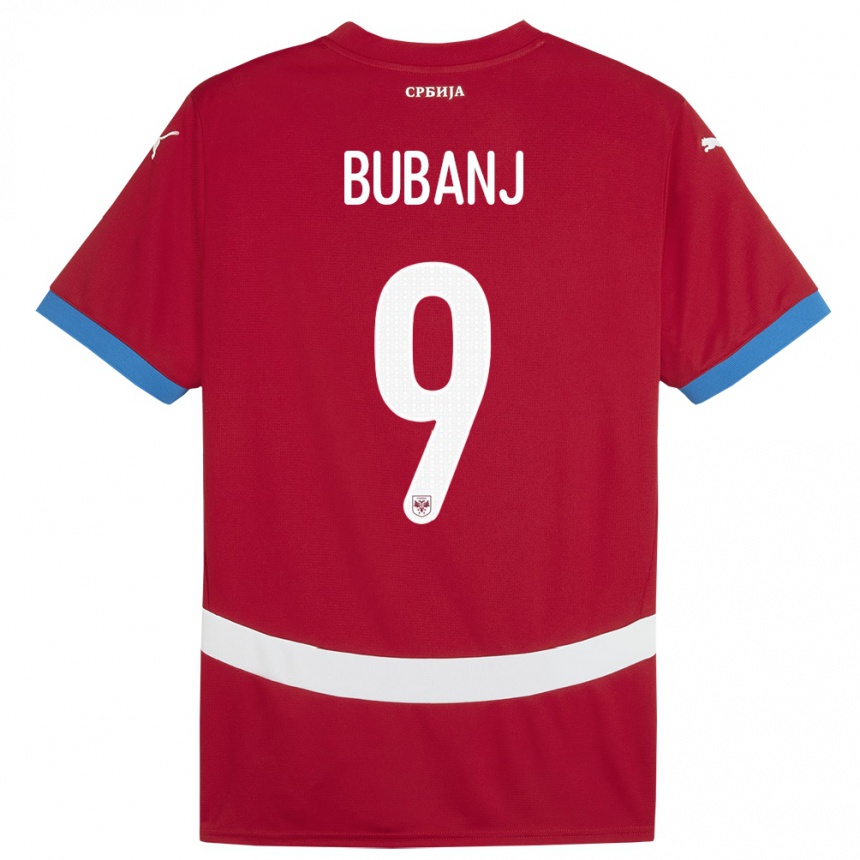 Vaikiškas Serbija Mateja Bubanj #9 Raudona Namų Marškinėliai 24-26 T-Shirt