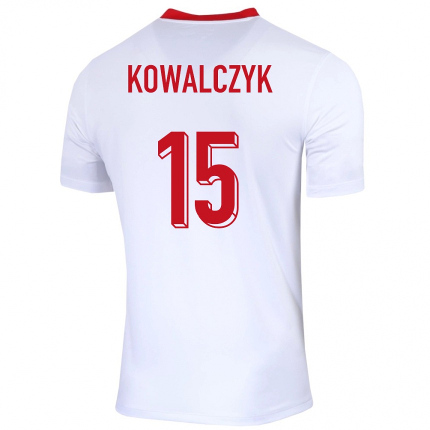 Vaikiškas Lenkija Mateusz Kowalczyk #15 Baltas Namų Marškinėliai 24-26 T-Shirt