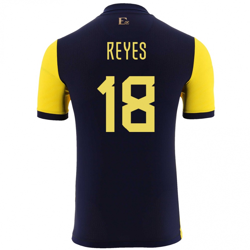 Vaikiškas Ekvadoras Ashley Reyes #18 Geltona Namų Marškinėliai 24-26 T-Shirt