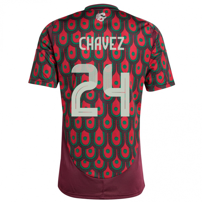 Vaikiškas Meksika Luis Chavez #24 Maroon Namų Marškinėliai 24-26 T-Shirt