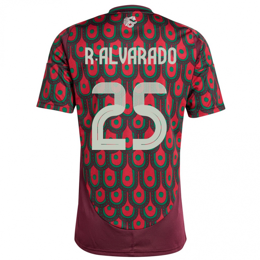 Vaikiškas Meksika Roberto Alvarado #25 Maroon Namų Marškinėliai 24-26 T-Shirt