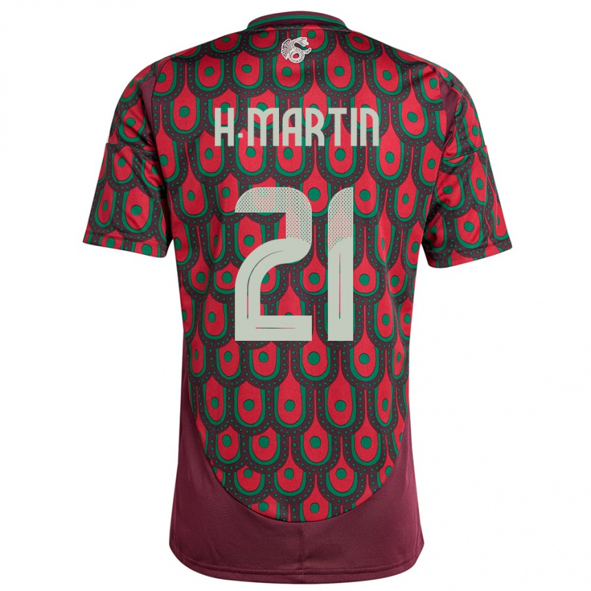 Vaikiškas Meksika Henry Martin #21 Maroon Namų Marškinėliai 24-26 T-Shirt