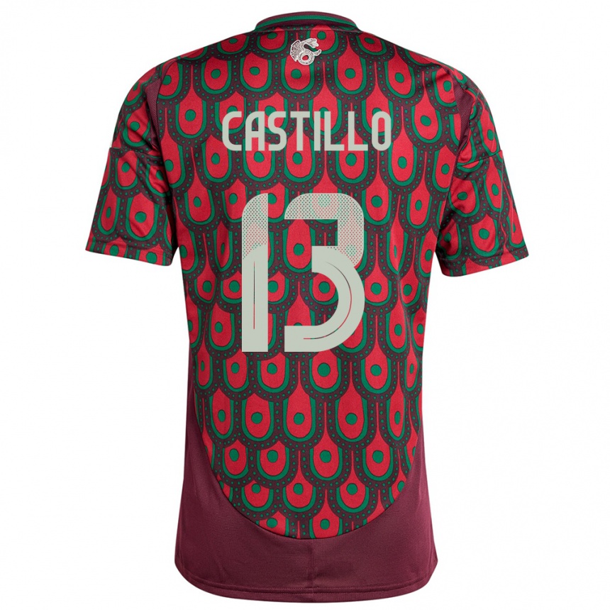 Vaikiškas Meksika Jose Castillo #13 Maroon Namų Marškinėliai 24-26 T-Shirt