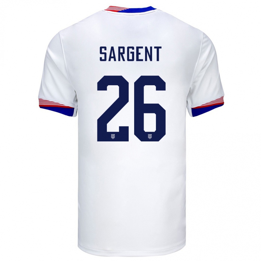 Vaikiškas Jungtinės Valstijos Josh Sargent #26 Baltas Namų Marškinėliai 24-26 T-Shirt