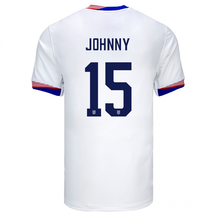 Vaikiškas Jungtinės Valstijos Johnny #15 Baltas Namų Marškinėliai 24-26 T-Shirt