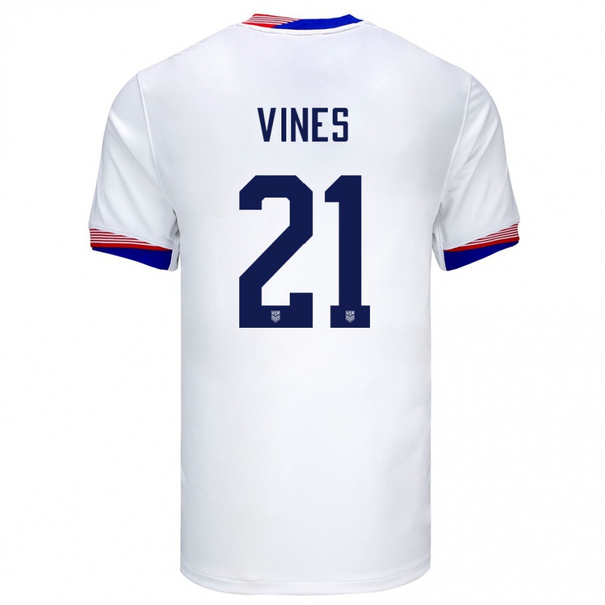 Vaikiškas Jungtinės Valstijos Sam Vines #21 Baltas Namų Marškinėliai 24-26 T-Shirt