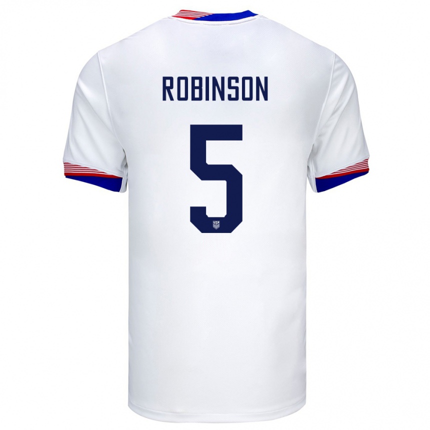 Vaikiškas Jungtinės Valstijos Antonee Robinson #5 Baltas Namų Marškinėliai 24-26 T-Shirt