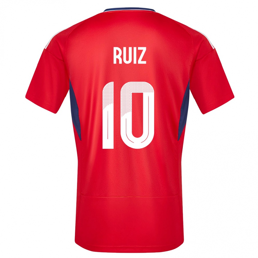 Vaikiškas Kosta Rika Bryan Ruiz #10 Raudona Namų Marškinėliai 24-26 T-Shirt