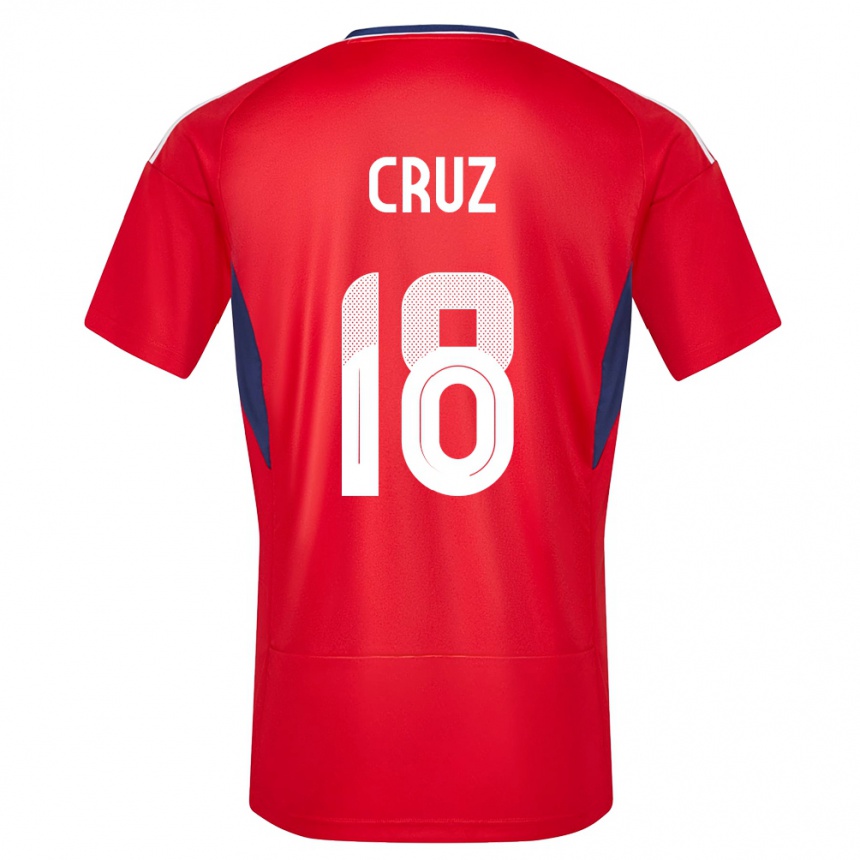 Vaikiškas Kosta Rika Aaron Cruz #18 Raudona Namų Marškinėliai 24-26 T-Shirt