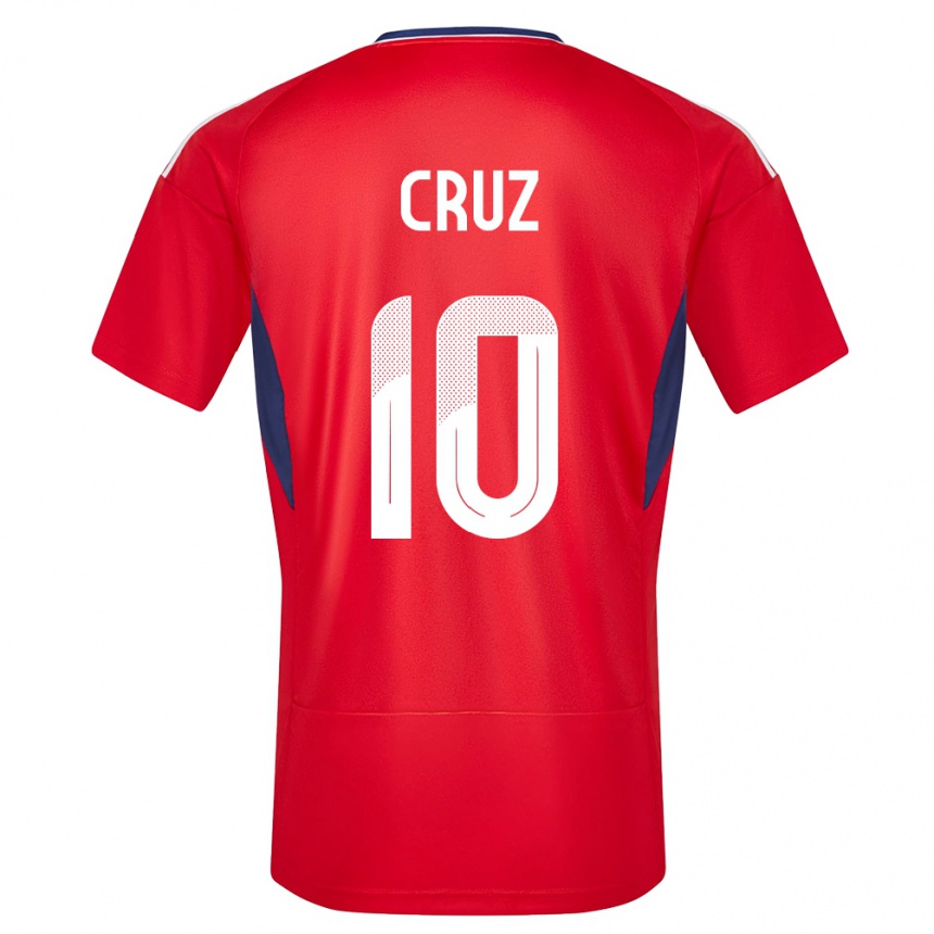 Vaikiškas Kosta Rika Shirley Cruz #10 Raudona Namų Marškinėliai 24-26 T-Shirt