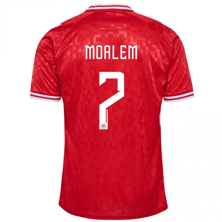 Vaikiškas Danija Jonathan Moalem #7 Raudona Namų Marškinėliai 24-26 T-Shirt