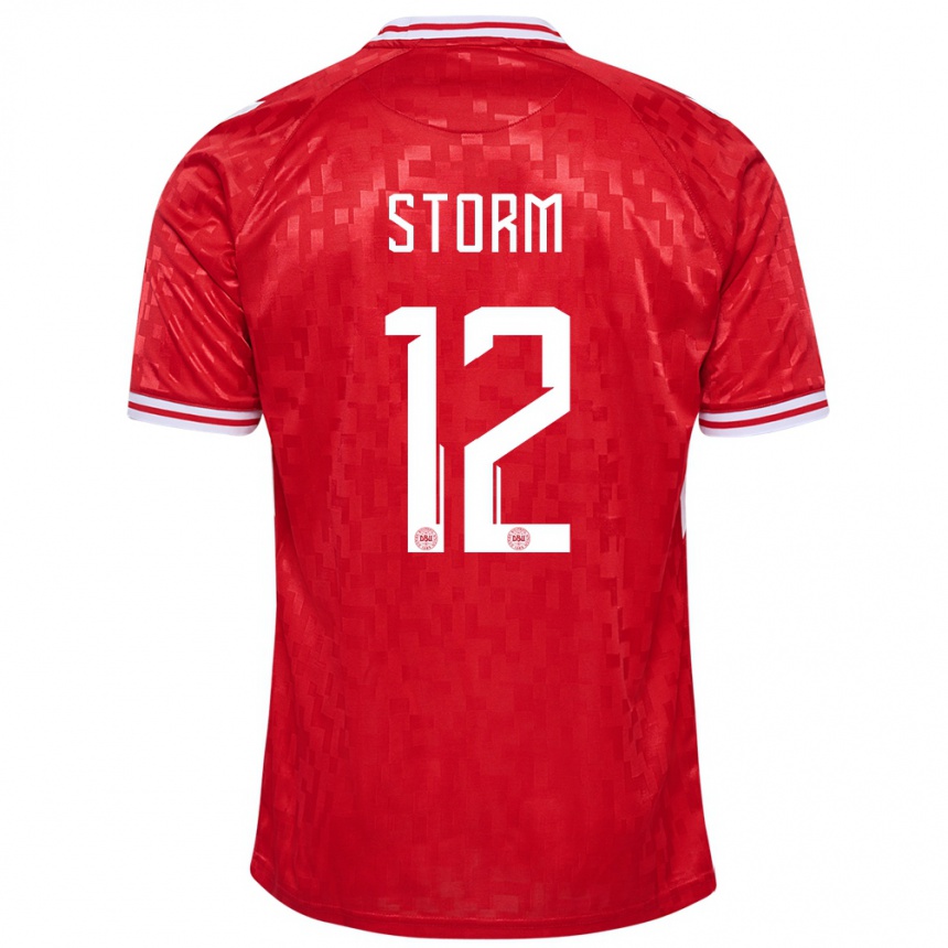 Vaikiškas Danija Tobias Storm #12 Raudona Namų Marškinėliai 24-26 T-Shirt