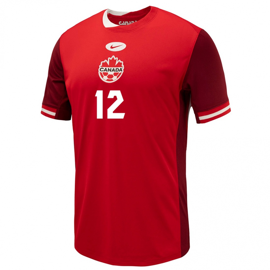 Vaikiškas Kanada Christine Sinclair #12 Raudona Namų Marškinėliai 24-26 T-Shirt