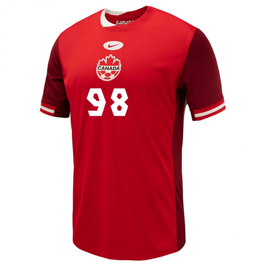 Vaikiškas Kanada Olivia Smith #98 Raudona Namų Marškinėliai 24-26 T-Shirt