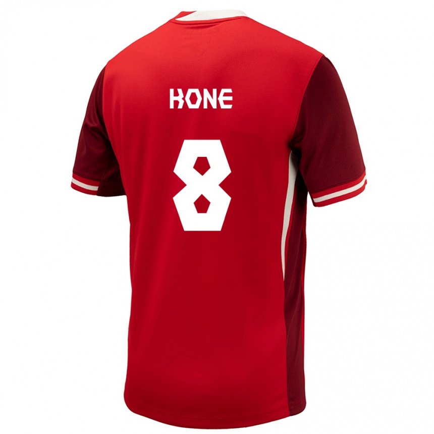 Vaikiškas Kanada Ismael Kone #8 Raudona Namų Marškinėliai 24-26 T-Shirt