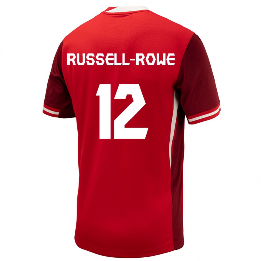 Vaikiškas Kanada Jacen Russell-Rowe #12 Raudona Namų Marškinėliai 24-26 T-Shirt