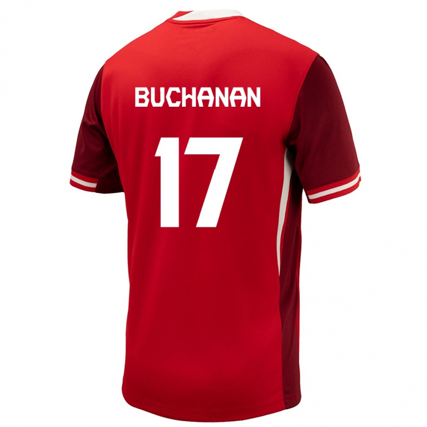 Vaikiškas Kanada Tajon Buchanan #17 Raudona Namų Marškinėliai 24-26 T-Shirt