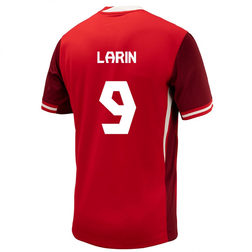 Vaikiškas Kanada Cyle Larin #9 Raudona Namų Marškinėliai 24-26 T-Shirt