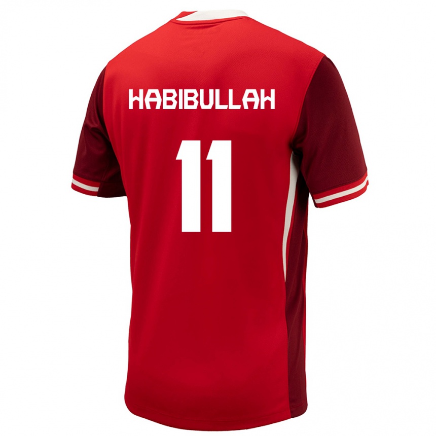 Vaikiškas Kanada Kamron Habibullah #11 Raudona Namų Marškinėliai 24-26 T-Shirt