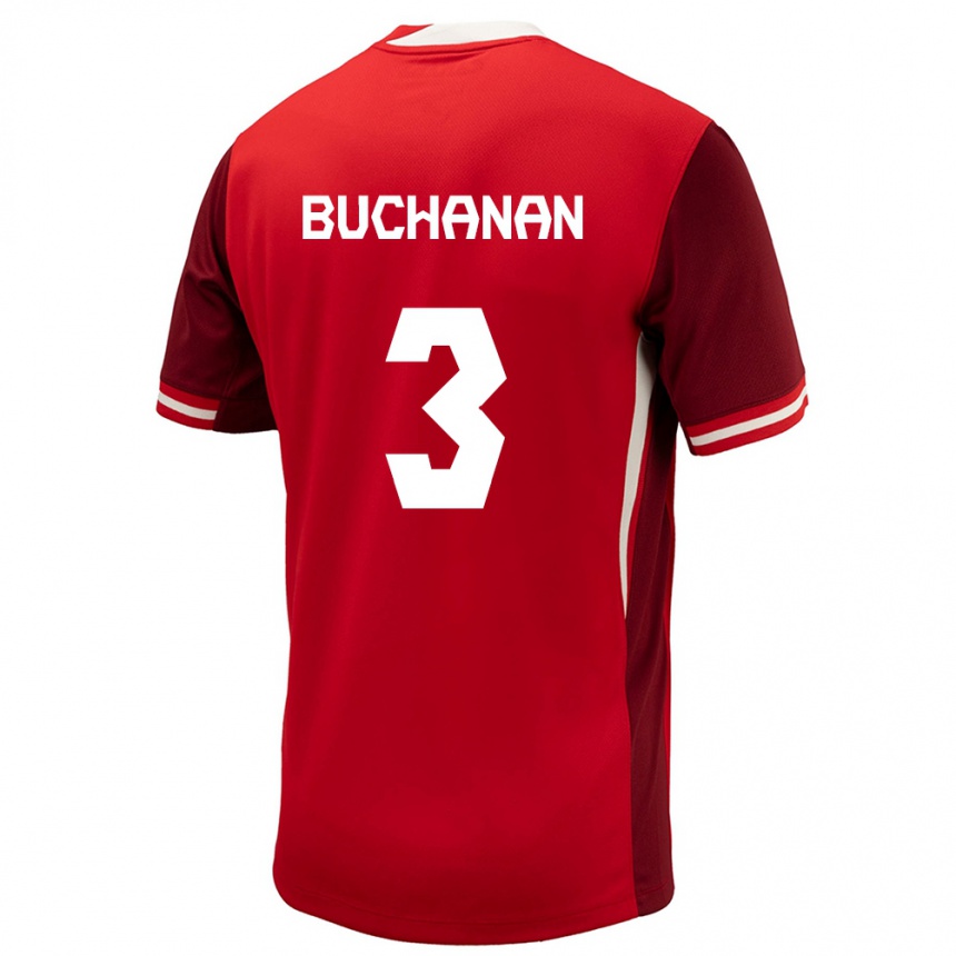 Vaikiškas Kanada Kadeisha Buchanan #3 Raudona Namų Marškinėliai 24-26 T-Shirt