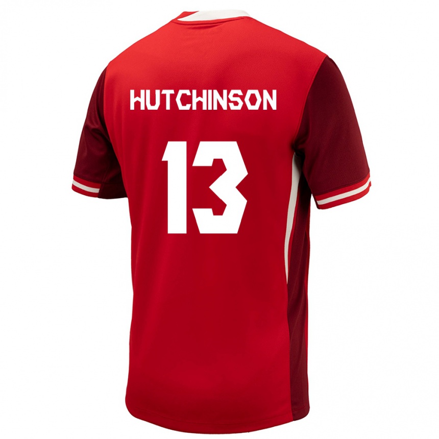 Vaikiškas Kanada Atiba Hutchinson #13 Raudona Namų Marškinėliai 24-26 T-Shirt