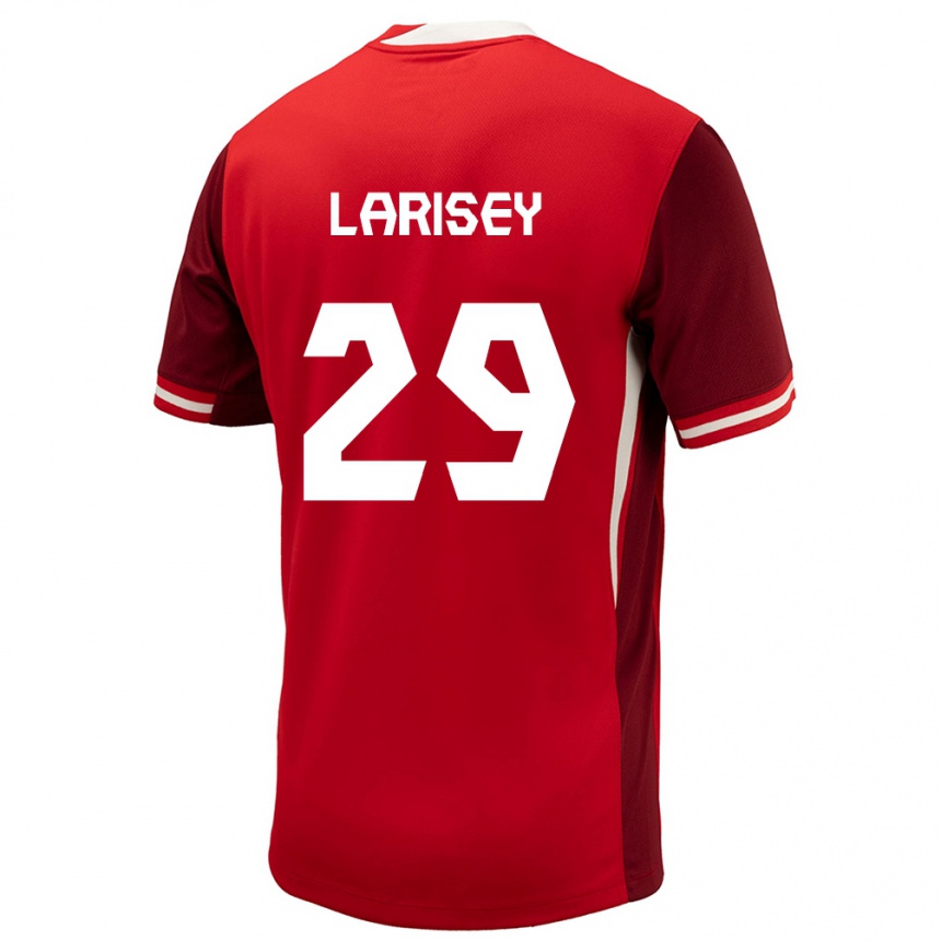 Vaikiškas Kanada Clarissa Larisey #29 Raudona Namų Marškinėliai 24-26 T-Shirt