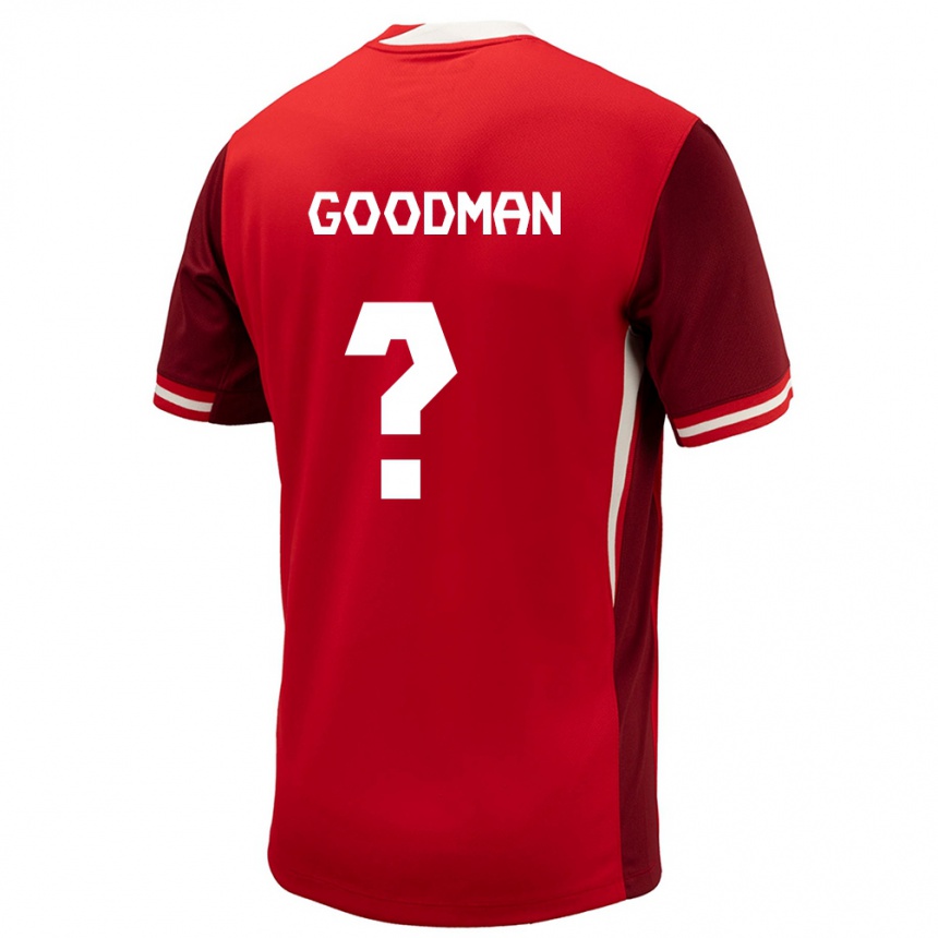 Vaikiškas Kanada Owen Goodman #0 Raudona Namų Marškinėliai 24-26 T-Shirt