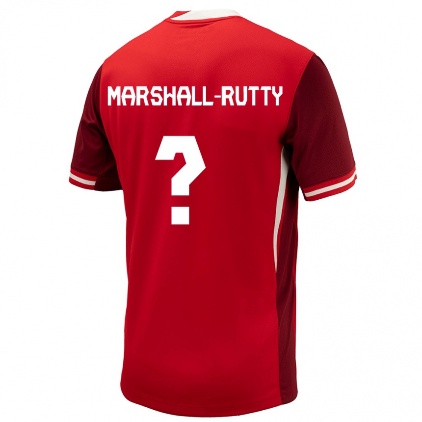 Vaikiškas Kanada Jahkeele Marshall Rutty #0 Raudona Namų Marškinėliai 24-26 T-Shirt