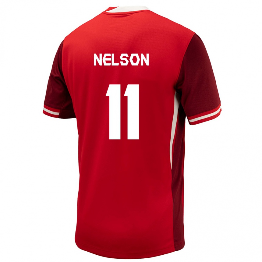 Vaikiškas Kanada Jayden Nelson #11 Raudona Namų Marškinėliai 24-26 T-Shirt