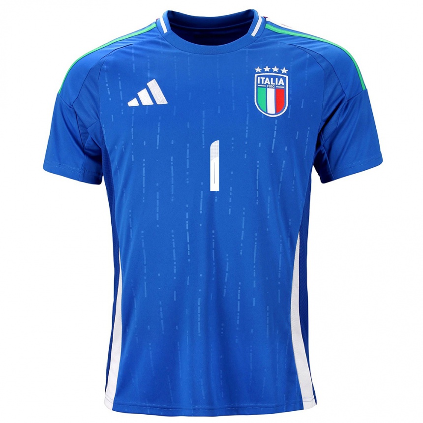 Vaikiškas Italija Alessandro Longoni #1 Mėlyna Namų Marškinėliai 24-26 T-Shirt