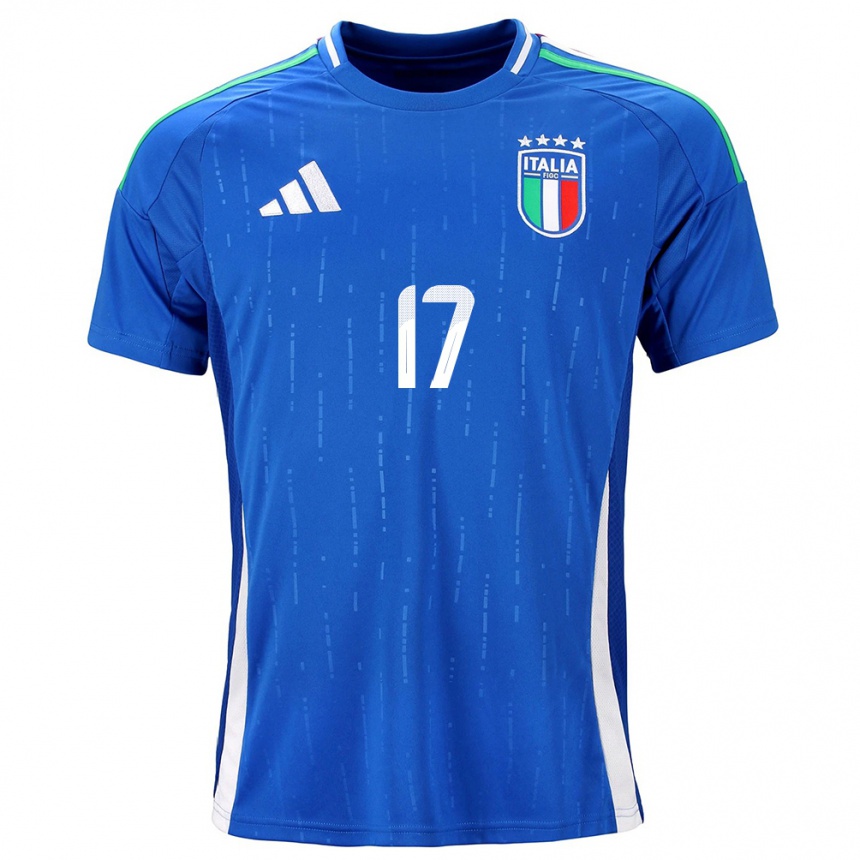 Vaikiškas Italija Aaron Ciammaglichella #17 Mėlyna Namų Marškinėliai 24-26 T-Shirt