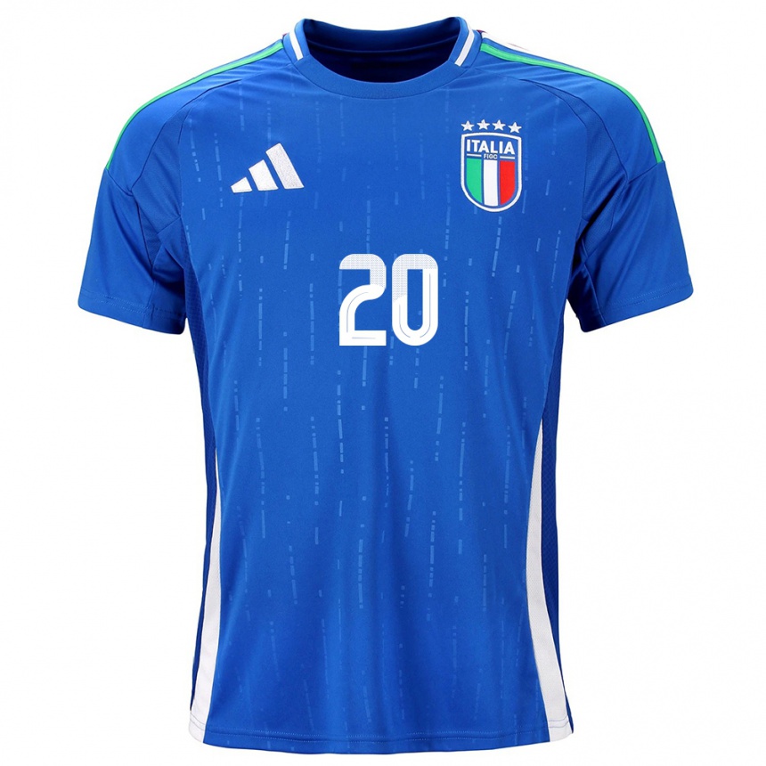 Vaikiškas Italija Giada Greggi #20 Mėlyna Namų Marškinėliai 24-26 T-Shirt